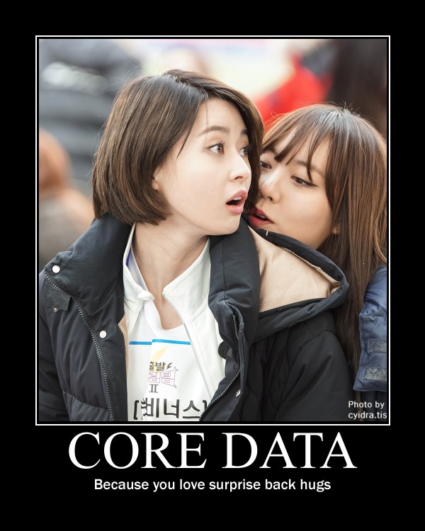 Core Data, because you love back hugs